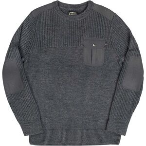 United By Blue Gray Crewneck Sweater with Patches